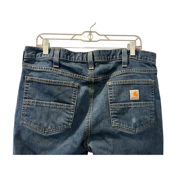 Carhartt Straight Fit Medium Wash Denim Jean Pants Mens Size 36x32 Casual Cotton - Picture 5 of 6